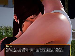 redhead with small tits bent over for doggystyle monster cock