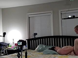 watch this bbw wife get fucked and cum on her belly.