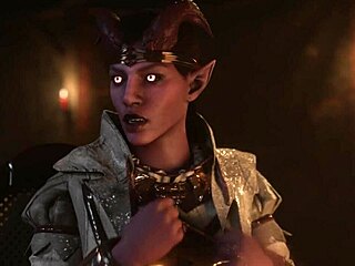 Hot milf makes timid demoness cum four times in animated futanari