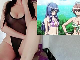 واو، أجمل بنات الشاطئ ينيكون في أكشن هينتاي!