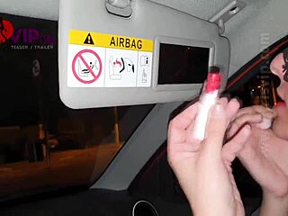 Hey, joined the public fun with my cuck, two cars followed for a naughty game!