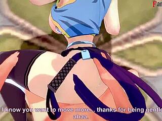 Lucy Heartfilia, hot blonde, has hard sex in fairy tail 3d on sheer fantasyking3.