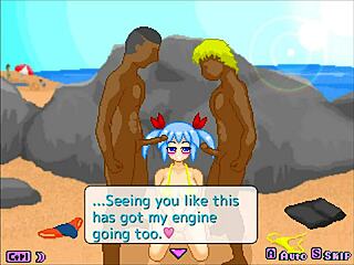 pixel town sideshow binds girl for blowjob