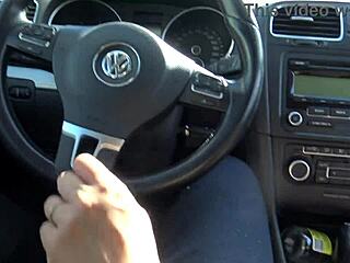 Real amateur cuckold wife hooks up with horny fan for car action