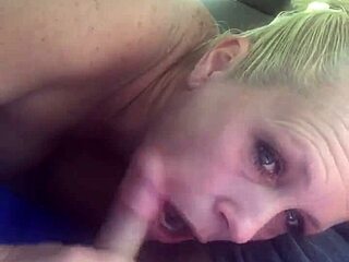 Slutty Wife Blows Then Rides Husband!