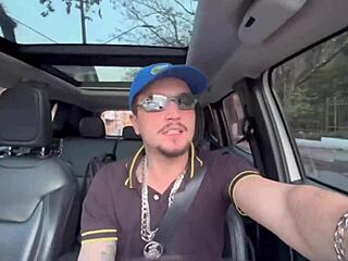 The young guy gives his ass to the favela uber driver for fun