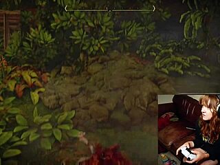 British Redhead Gamer Masturbates with Dildo, Gets Caught