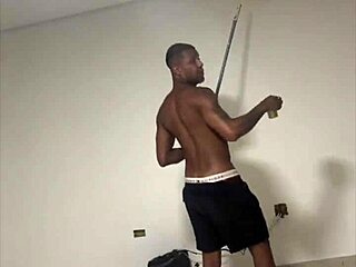 Did this hetero painter expect payment from the hung twink