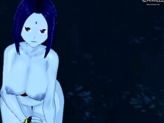 Raven huutaa: Kiihottunut JOI ja kasvot tummassa metsässä!