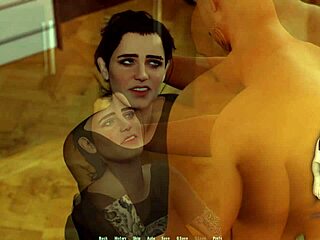 rough doggystyle on the desk in cosplay