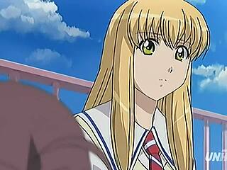 Hentai student with big ass gets horny outdoors at college uncensored