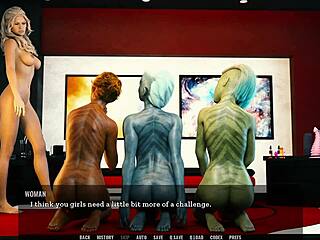 Lesbian orgy explodes with intense anal action in 3D anime!