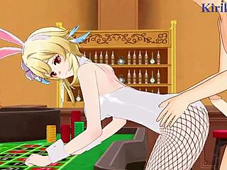 Paimon, Lumine, Aether in INTENSE SEX - Genshin Impact HENTAI