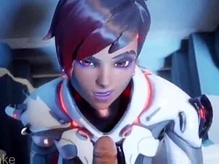 守望先锋女孩们的大奶和脸上射满精液