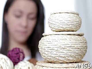 Bewitching Darling Endures Deep Hammering After Sloppy Teen Blowjob