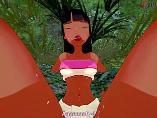 Chel gets slammed naked in wild 3D El Dorado fantasy clip