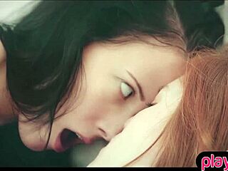 Redhead Teen Eats Brunette's Pussy!