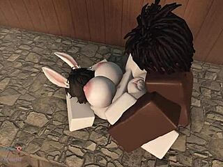 Bunny Bounces Like A Champ In Pov Creampie Game