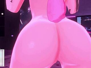 bunny vtuber takes control with her massive futa cock for domination