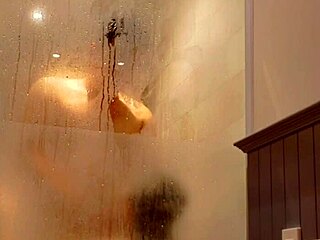 Intense Bathroom Fucking Ends in Mouth Cumshot