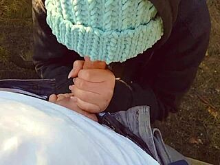 hot milf pulls up panties full of cum after creampie