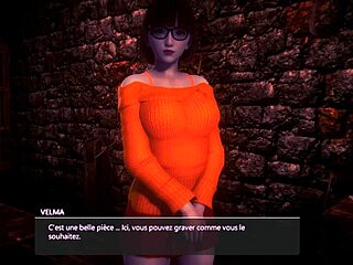 Velma in cosplay gets fucked in this 3D hentai scene.