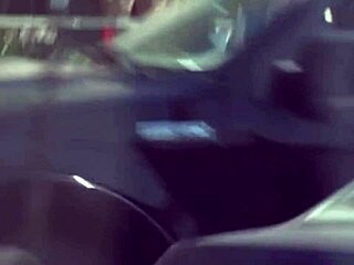 two girls give blowjob in group scene