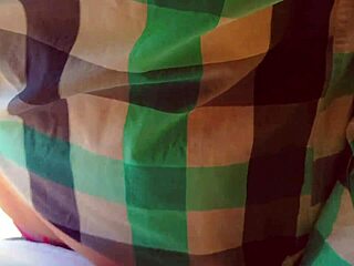 hot milf pulls up panties full of cum after creampie