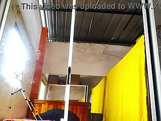 stepmom dances on pole for stepson in religious outfit before hot doggystyle sex with brunette big ass