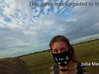 Juli Smith Meow Strips Naked Outdoors