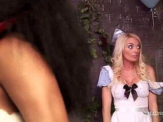 Gorgeous chicks enjoy group fun