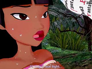 Chel gets slammed naked in wild 3D El Dorado fantasy clip