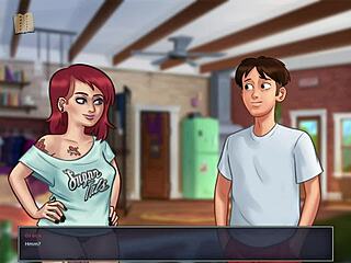 summertime saga 64 - cartoon game with big tits 😏