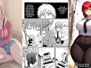 hey, chainsaw man has makima chaining denji in bondage 😏