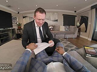 i enjoy pierce paris's interracial dildo sex with his black boyfriend