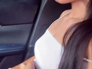 Young Cowgirl RIDING in Public Car