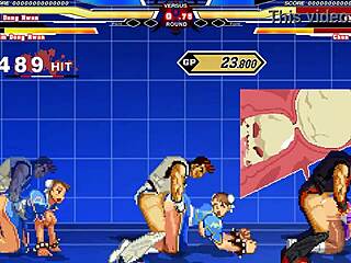 Chun-li's intense hentai cumshot scene