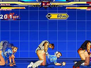 Chun-li's intense hentai cumshot scene