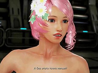 Vzrušení z Alisiných nahých kozy v 3D hentai bitvách Tekken 7