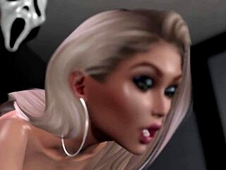 MissEmily23 and Kendall Plamer star in Scream 25 parody pounding.