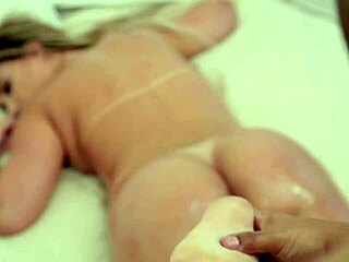 lilith scarlett gets wet after exciting massage from loupan, wanna see her big tits and ass?