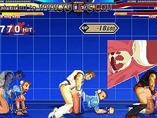 Chun-li's intense hentai cumshot scene