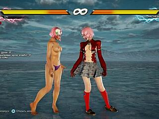 Чувствую возбуждение от голых сисек Алисы в битвах Tekken 7 3D хентая