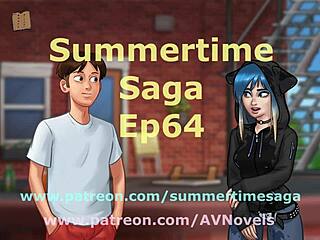 summertime saga 64 - cartoon game with big tits 😏