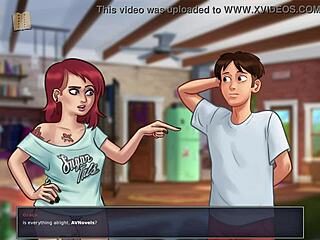 summertime saga 64 - cartoon game with big tits 😏