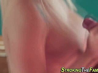 Intense Emotions as Stepteen Deepthroats Father-in-Law in Taboo Encounter