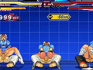 Chun-li's intense hentai cumshot scene