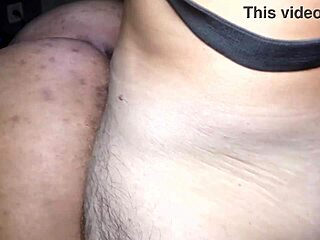 Ebony pussy craving white cock and internal cumshot in homemade interracial video with creampie orgasm