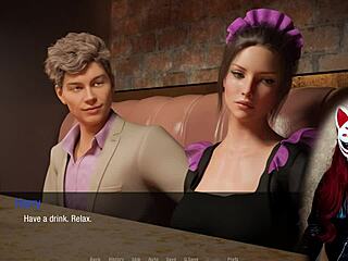 Bold Adventure Of Kate In Stockings And Cosplay Maid Costume