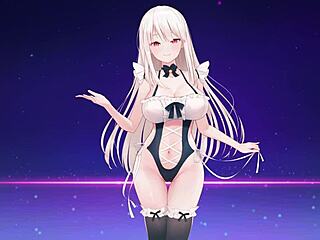 yahtzee girl- erina with blowjob big tits slut cum in mouth facial anime hentai cumshot